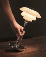 Přenosná lampa PH 1/1, high lustre chrome plated