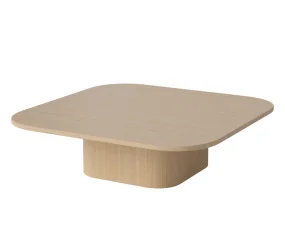 Konferenční stolek Eida 100x100 H28, white pigmented oiled oak