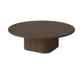 Konferenční stolek Eida Ø90 H28, dark oiled oak