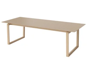 Rozkládací jídelní stůl Kuma 240x100 cm, white pigmented oiled oak