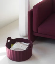 Úložný koš Colu, burgundy
