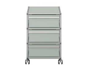 Zásuvkový kontejner na kolečkách USM Haller M26, light grey