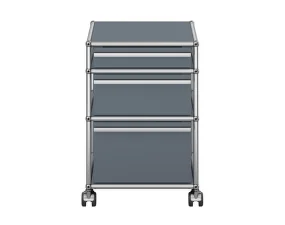 Zásuvkový kontejner na kolečkách USM Haller M63, mid-grey