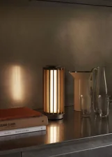 Přenosná lampa Numbra TY3, aluminium / oak