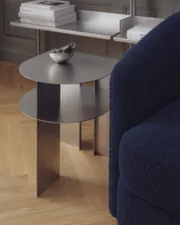 Odkládací stolek Rand, stainless steel