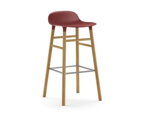 Barová židle Form 75 cm Oak, red