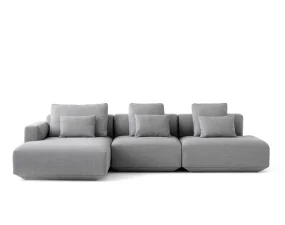 Pohovka Develius 3místná otevřená s Chaise Longue
