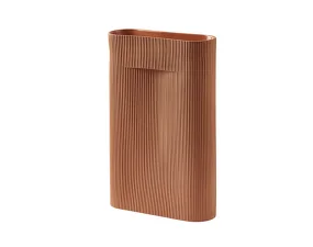 Váza Ridge H48, terracotta