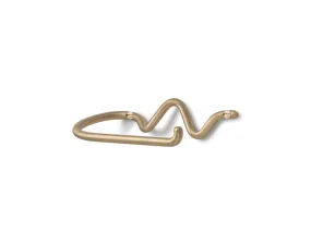 Držák na toaletní papír Curvature, brass