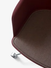 Kancelářská židle Rely HW48 s područkami, bronzed / red brown