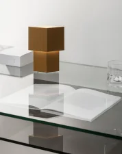 Přenosná stolní lampa Romb Mini, cumin