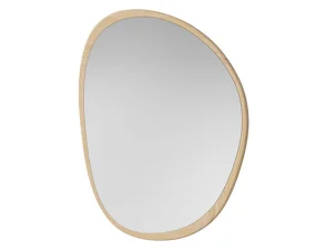 Zrcadlo Elope 88.5 cm, white pigmented oiled oak