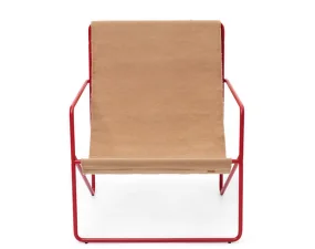 Křeslo Desert Lounge Chair, poppy red / sand