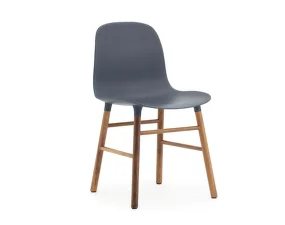 Židle Form Walnut, blue