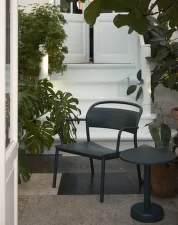 Stolek Linear Steel Coffee Table Ø42, dark green