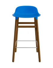 Barová židle Form 65 cm Walnut, bright blue