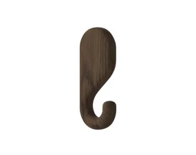 Nástěnný věšák Nob 11.5 cm, dark oiled oak