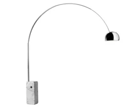 Stojací LED lampa Arco, steel