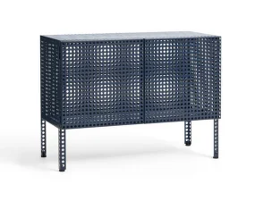 Komoda Perforated Cabinet Floor Small, steel blue
