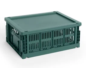 Plastové víko Colour Crate Medium, dark green