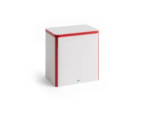 Plechová dóza Tin Container Large, off-white and red
