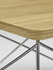 Occasional Table LTR, chestnut natural / stainless steel