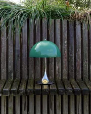 Přenosná lampa Panthella 250, chrome original opal green