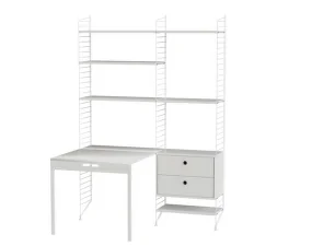 Policová sestava String Workspace E, white