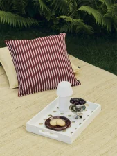 Polštář Terrazza, terracotta bold stripe
