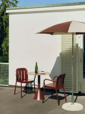Slunečník Terrazza Octagon, off-white and burgundy