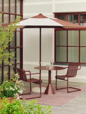 Slunečník Terrazza Hexagon, off-white and burgundy
