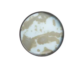 Tác Organic Glass Tray Round S, mist gold