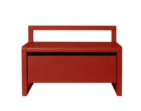 Lavice s úložným prostorem Little Architect, poppy red