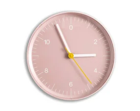 Nástěnné hodiny Wall Clock, pink