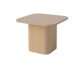 Odkládací stolek Eida 55x55, white pigmented oiled oak