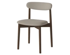 Čalouněná jídelní židle Merge Dark Oak, sand