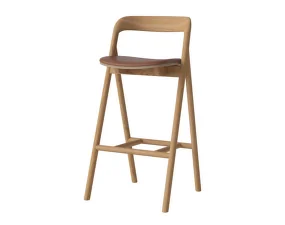 Barová stolička Fenri 65 cm Oiled Oak, cognac