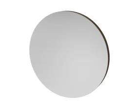 Zrcadlo Vala Round Ø75 cm, dark lacquered oak