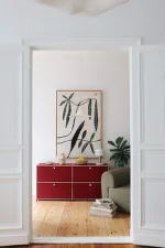 Komoda USM Haller E2, ruby red