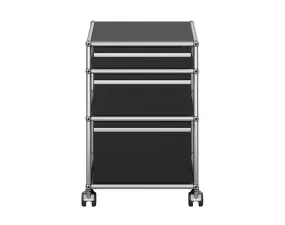 Zásuvkový kontejner na kolečkách USM Haller M63, graphite black