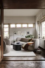Sofa Rico 3, Bouclé sand