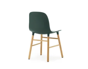 Židle Form Oak, green
