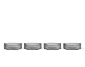 Misky Ripple set 4ks, smoked grey