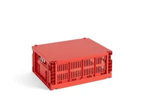 Kovové víko Colour Crate Medium, red