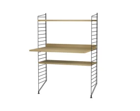 Policová sestava String Workspace H, oak/black