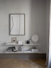 Policová sestava Chamber Shelf, walnut/black