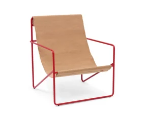 Křeslo Desert Lounge Chair, poppy red / sand
