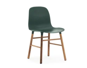 Židle Form Walnut, green
