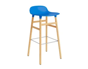 Barová židle Form 75 cm Oak, bright blue