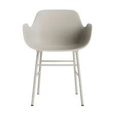 Židle Form s područkami Steel, light grey